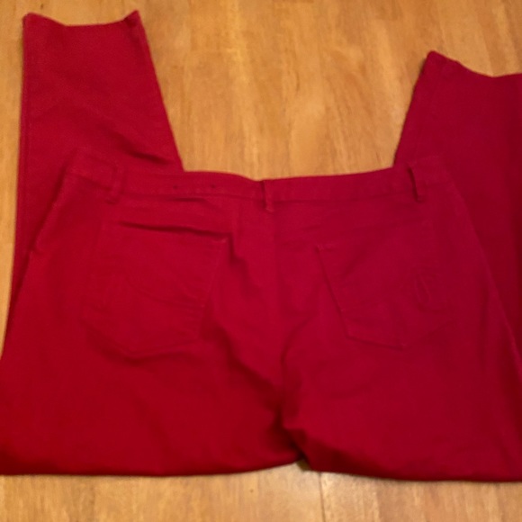 Apt 9 straight leg modem fit red denim jeans 18R pin up Swiftie Red classic - Picture 2 of 12